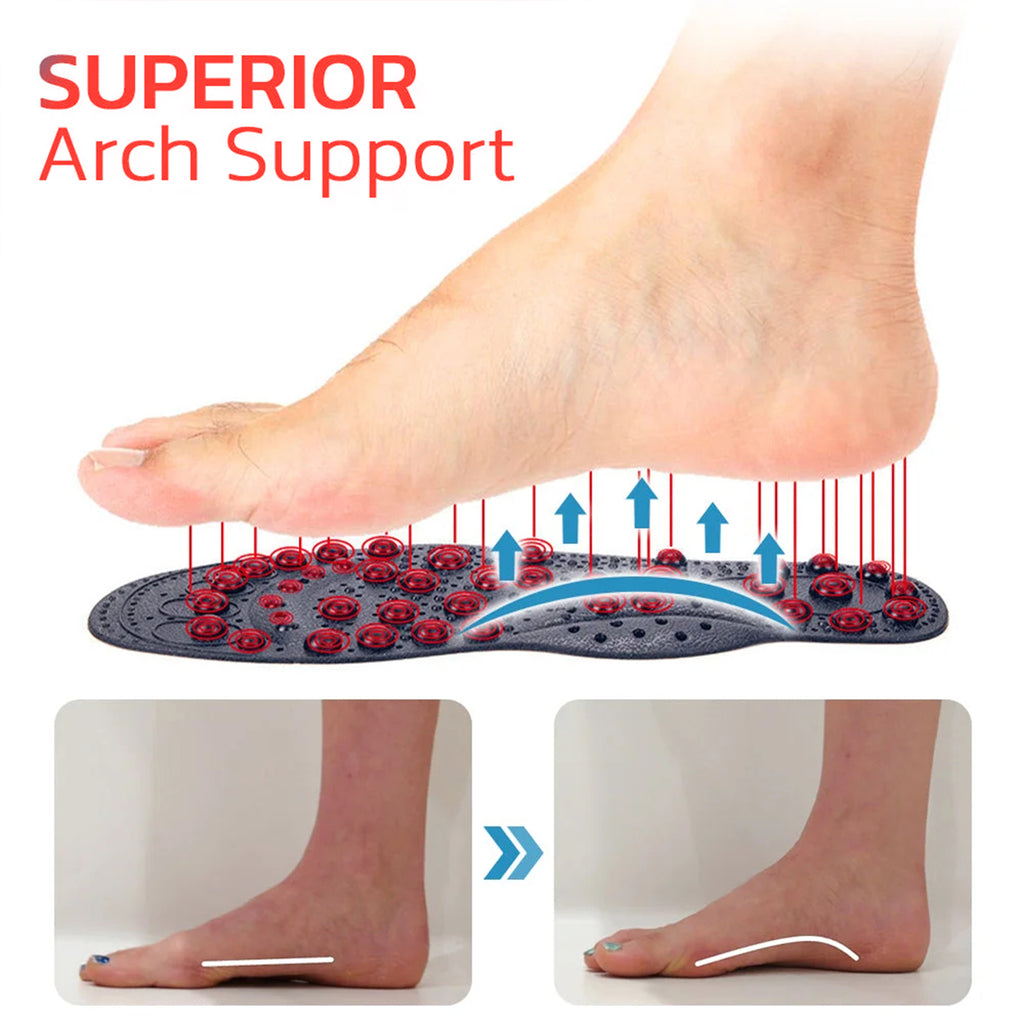 Tourmaline Acupressure Arch Support Insoles