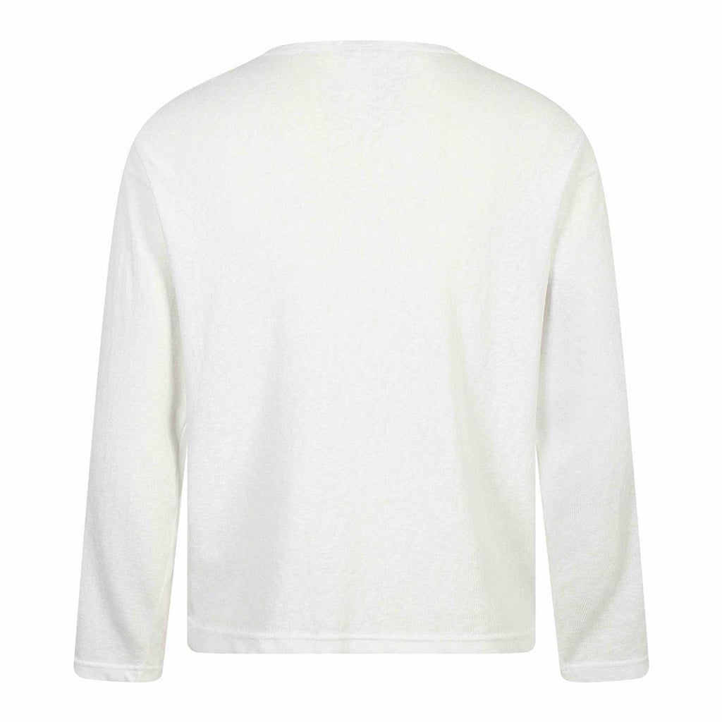 Trendy Wooden Horse Stamp Print Loose Long Sleeve T-Shirt