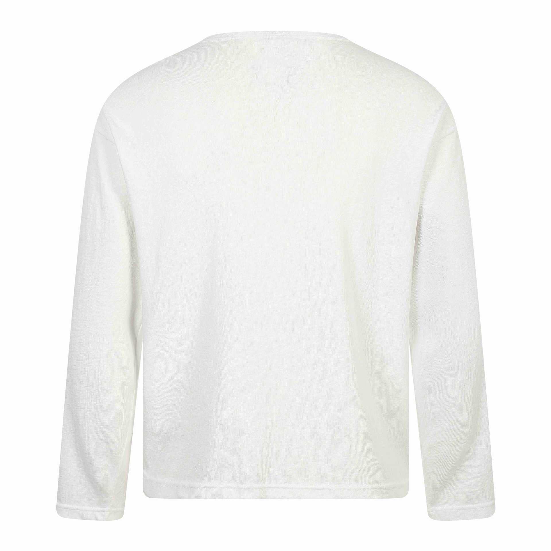 Trendy Wooden Horse Stamp Print Loose Long Sleeve T-Shirt