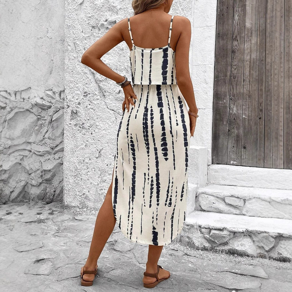 Printed camisole dress