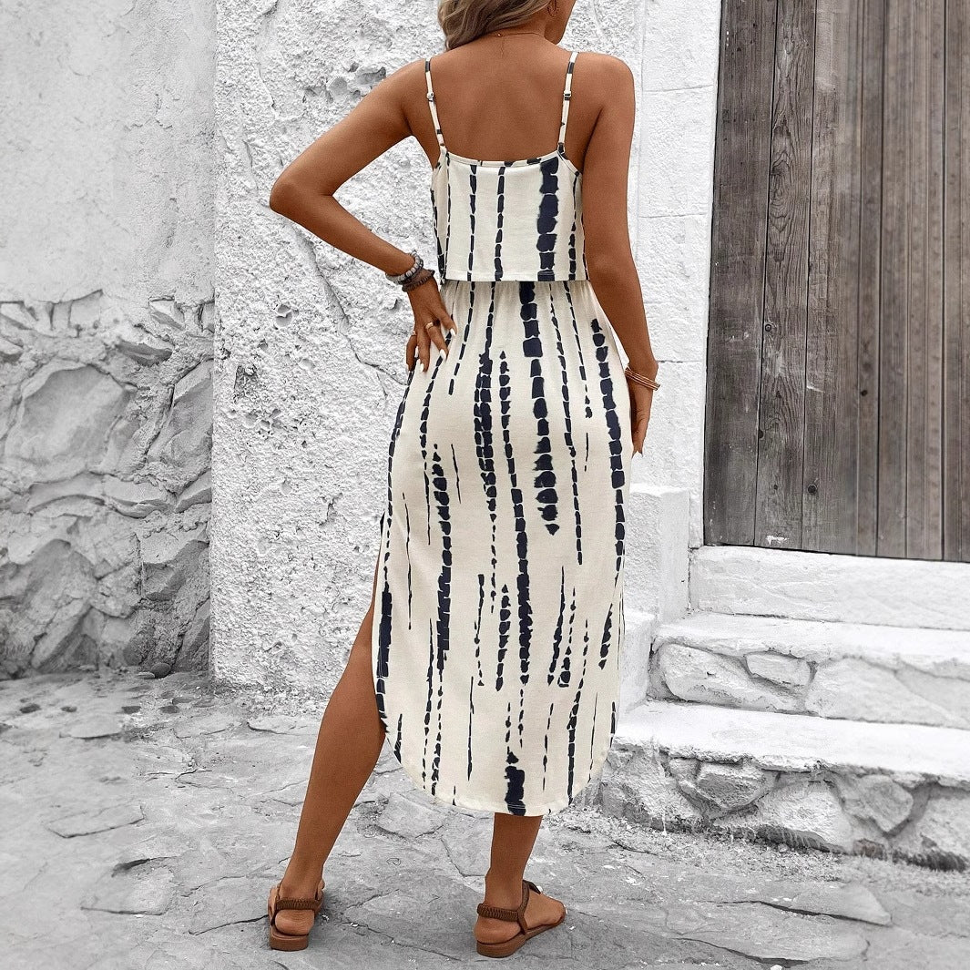 Printed camisole dress