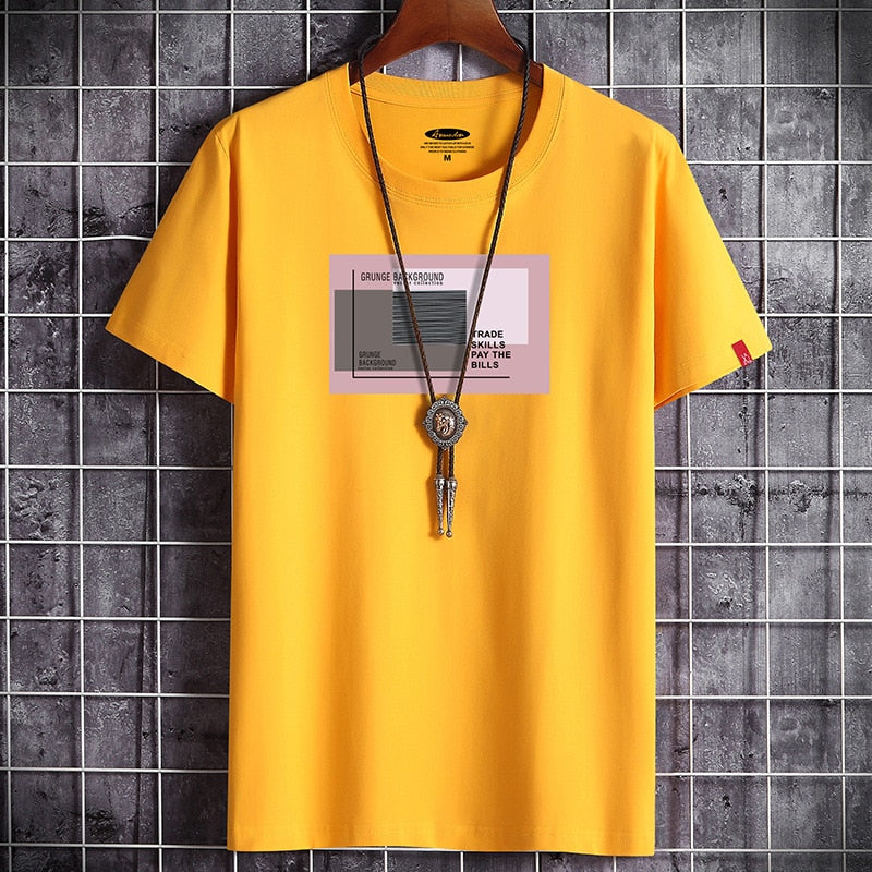 Fitness Black O Neck Man T-shirt For Male Oversized S-6XL New Men T-shirts Anime Newest T Shirt for Men Clothing Goth Punk