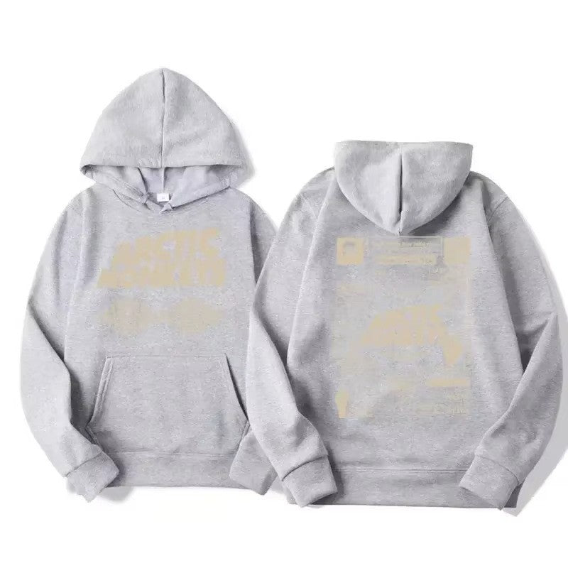 Vintage Rock Arctic Monkeys Album Print Black Hoodie Men's Y2K Sweatshirt