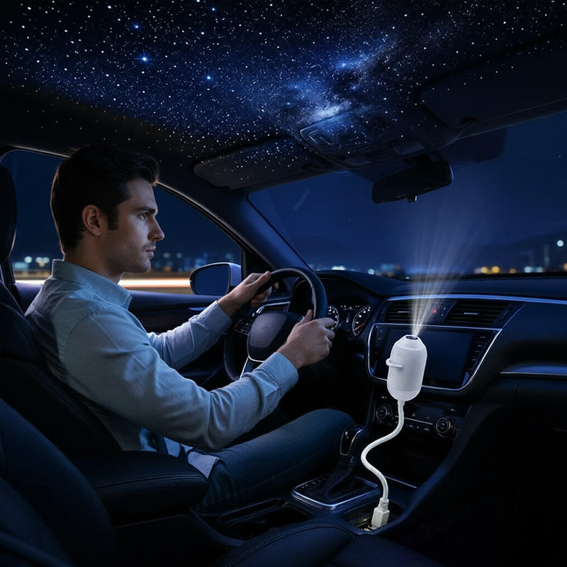 5D Holographic Galaxy & Ocean Projector – Smart LED Night Light with 24 Films for Bedroom & Party