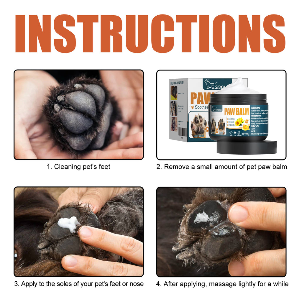 Yegbong Pet Paw Balm, Dog And Cat Foot Protection Pad Anti-Cracking Moisturizing Foot And Sole Care Cream