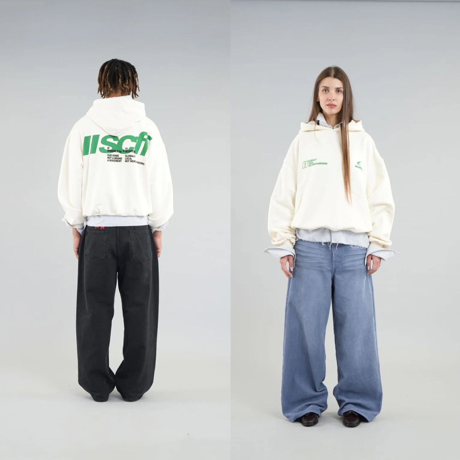 High Street Letter Hoodie, Unisex Oversized Casual Sweatshirt, Hooded Pullover for Men and Women