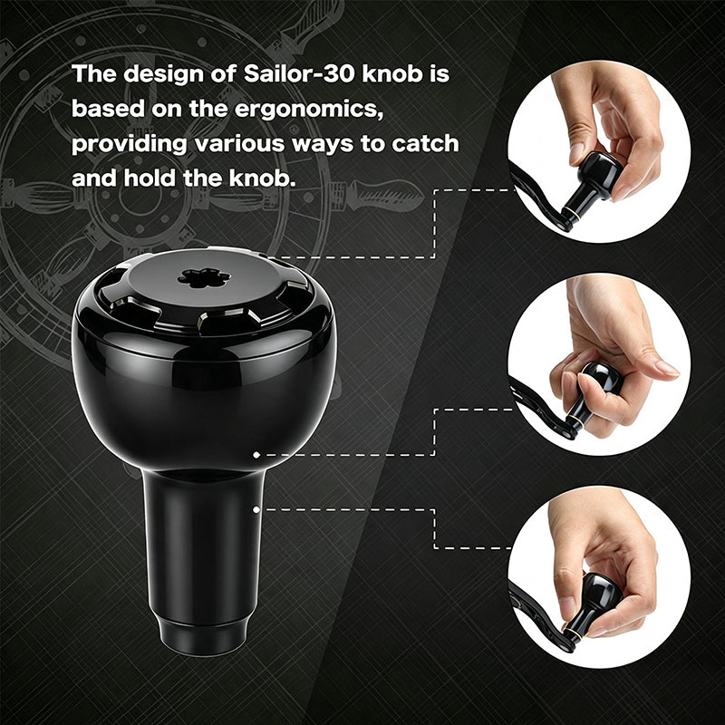 CNC Aluminum Fishing Reel Knob with Bearing, Replacement Handle Knob for Spinning & Baitcasting Reels