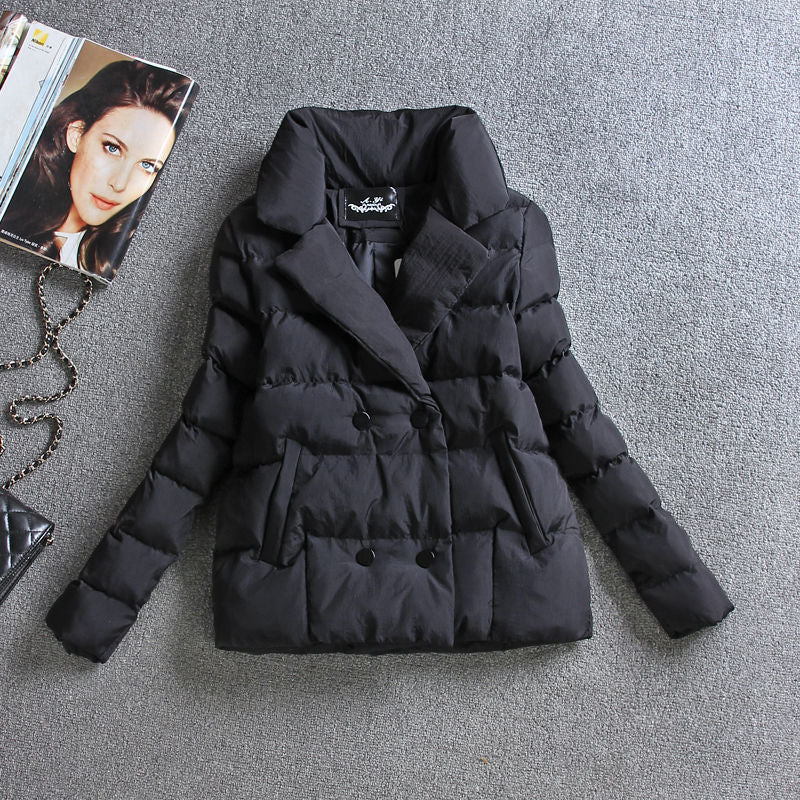 Winter  Slim Fit Short Down Cotton Coat for Women, Fashionable and Trendy