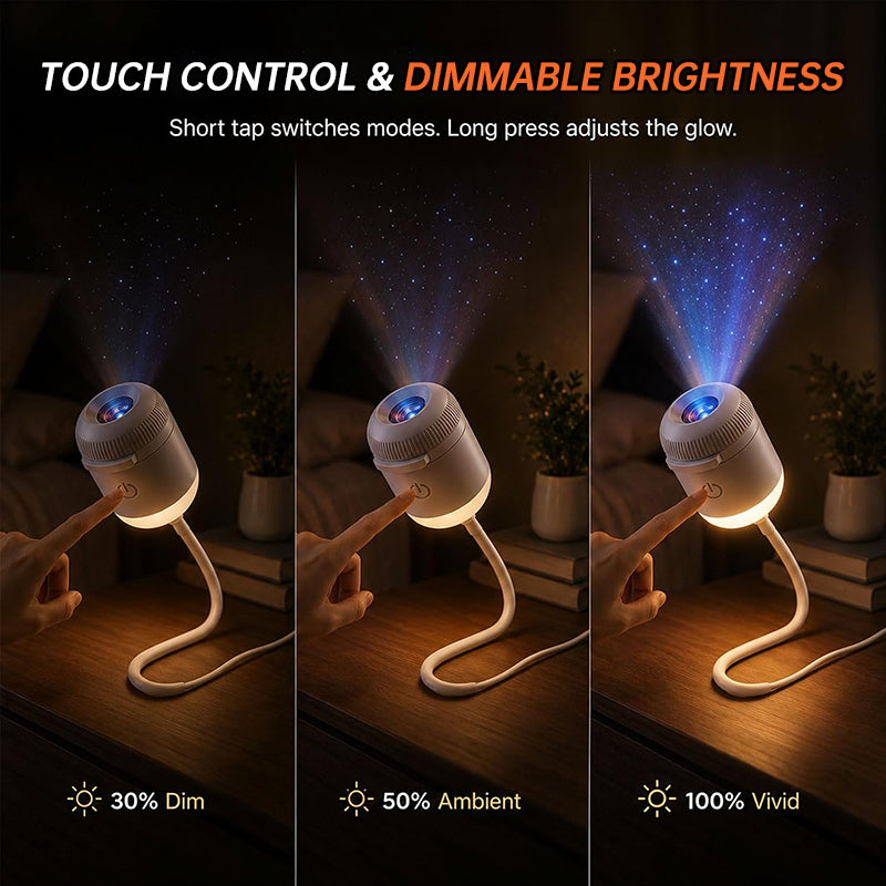 5D Holographic Galaxy & Ocean Projector – Smart LED Night Light with 24 Films for Bedroom & Party