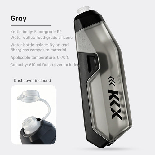 Aero Bike Bottle Cage & 610ml Bottle Set – MTB & Road Bike Down Tube Mount