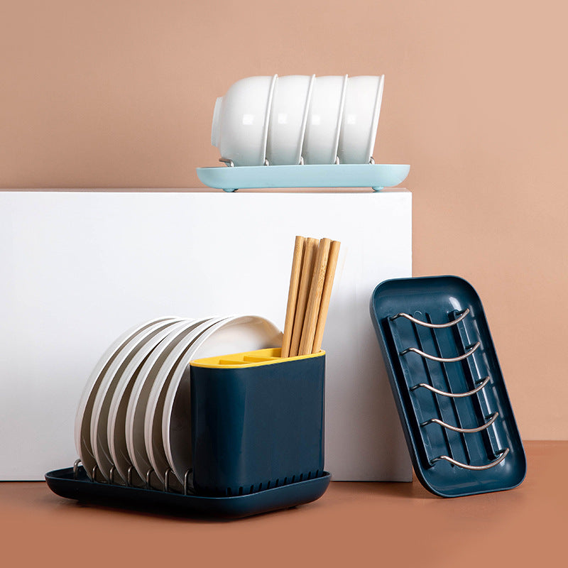 Kitchen Dish Drain Rack To Dry Tableware Drain Bowl Counter Surface Home Nordic Tableware Rack Plate Finishing