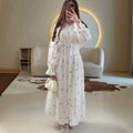 Floral Long-Sleeve Maxi Dress