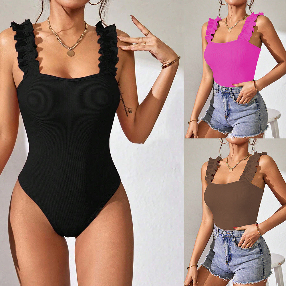 Sleeveless Strapless Knit Bodysuit