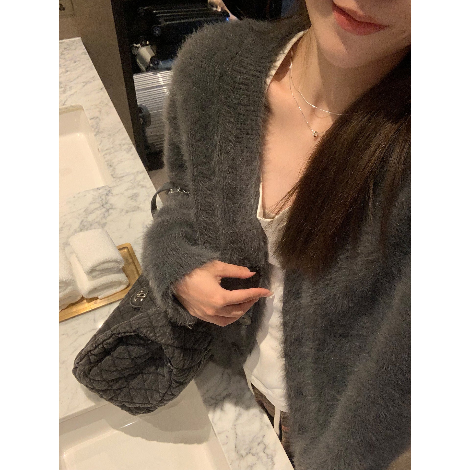 Soft Knit Cardigan for Women, Cozy and Lazy Style, Thickened  Fashion Sweater Coat, Autumn and Winter, Short Length, Elegant Look