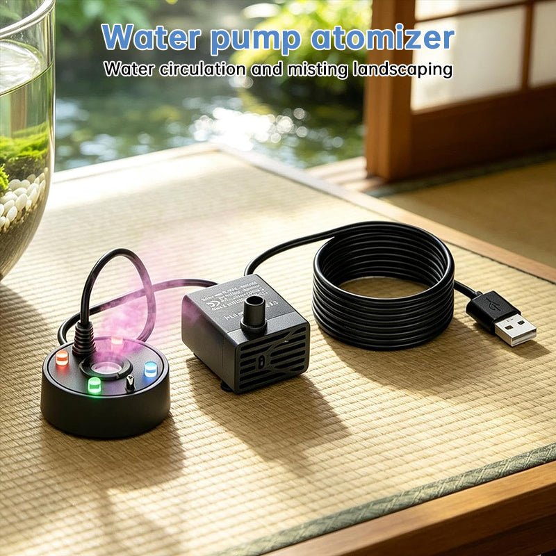 USB Ultrasonic Mist Maker Fogger Pump – 5V Pond, Fountain & Fish Tank Humidifier