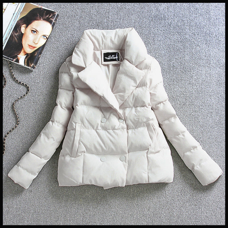 Winter  Slim Fit Short Down Cotton Coat for Women, Fashionable and Trendy