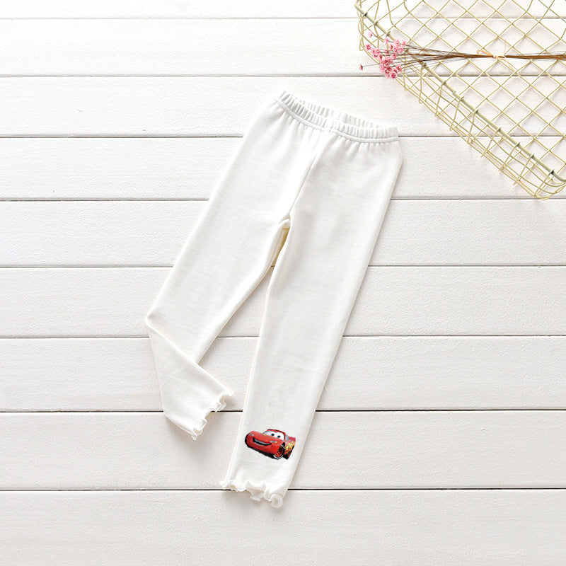 Women's Black Fungus Edge Leggings – Stretchy High-Waist Slim Fit Pants