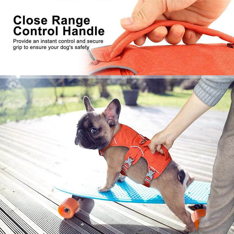 Reflective No-Escape Dog Harness with Control Handle – Padded Nylon Vest for Training & Walking