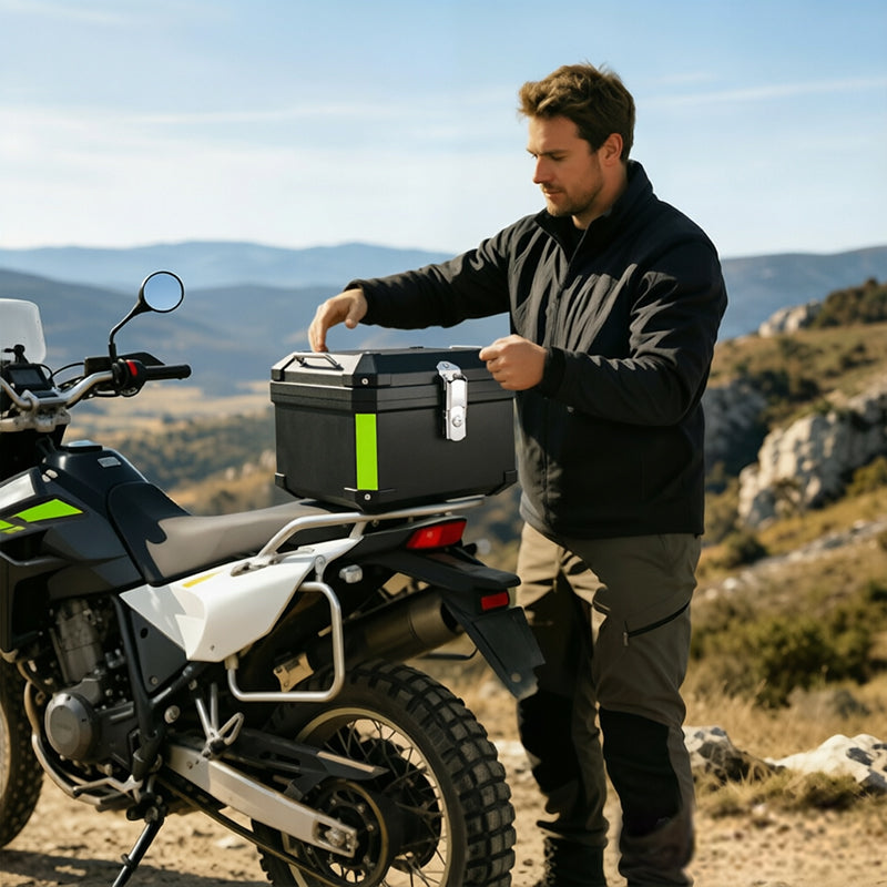 Motorcycle Top Case 45L/55L – Quick Release Trunk for BMW R1200GS R1250GS Honda Kawasaki Suzuki