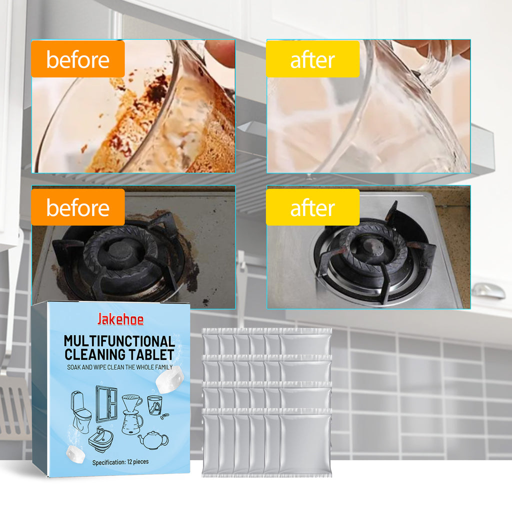 Multifunctional Kitchen Cleaning Tablets, Home Kitchen Stove Kitchen Utensils Stainless Steel Heavy Oil Cleaning And Descaling