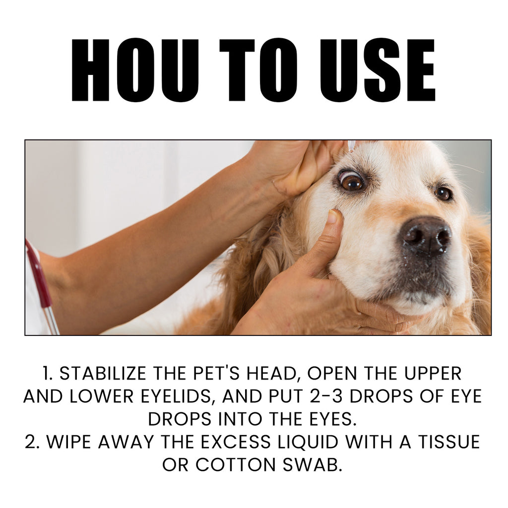 Yegbong Eye Drops For Cats And Dogs, Pet Eye Clean Eye Care Drops For Tear Stains And Dirt