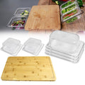Multifunctional Bamboo Cutting Board with Storage Box