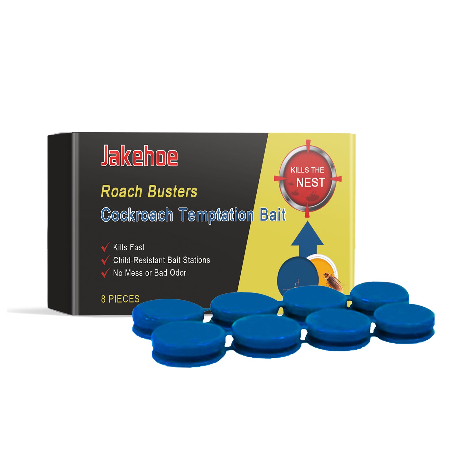 Cockroach Bait Station Cockroach Bait Station Ointment Bait Home Cockroach Killer Kitchen Cockroach Sticker