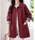 Windbreaker Women's Mid-Length Fashionable Autumn Outerwear