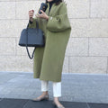 Elegant Commute Solid Color Straight Loose Coat for Women