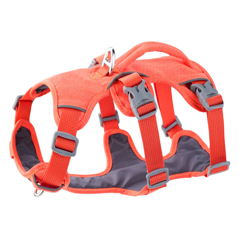 Reflective No-Escape Dog Harness with Control Handle – Padded Nylon Vest for Training & Walking