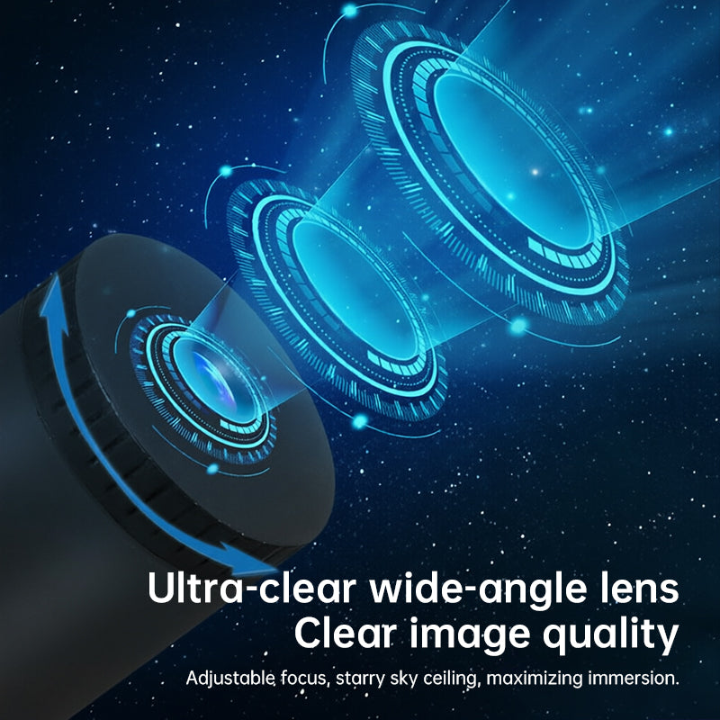 USB Star Projector – Plug & Play Night Light with Interchangeable Patterns for Bedroom & Living Room
