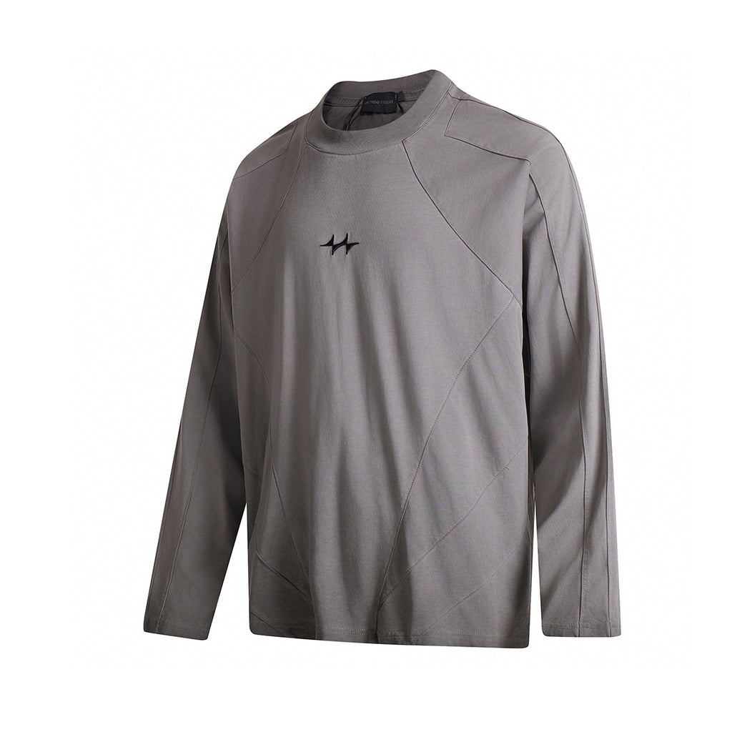 Splicing fringed hoodie for men