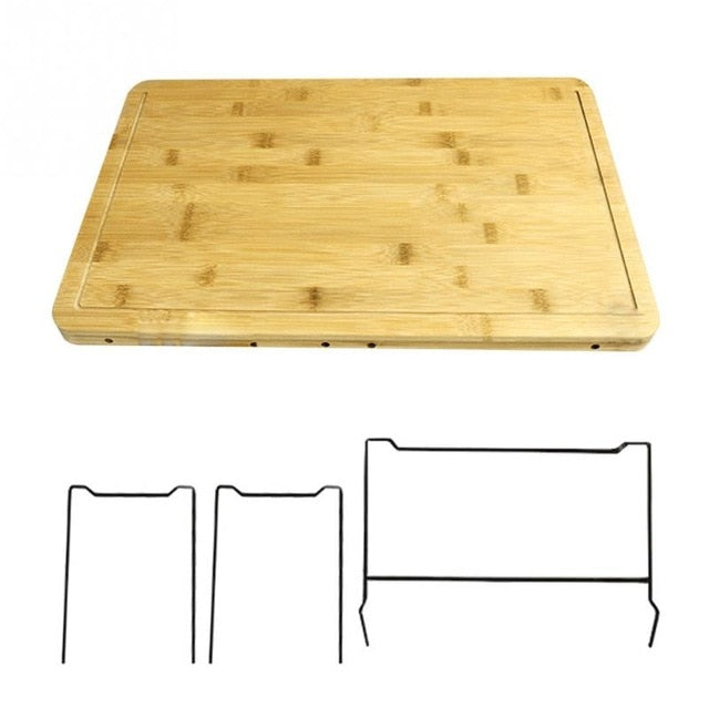Multifunctional Bamboo Cutting Board with Storage Box