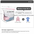 Pump-Free 3D Vacuum Storage Bags – 3-Second Compression, Reusable Space Saver