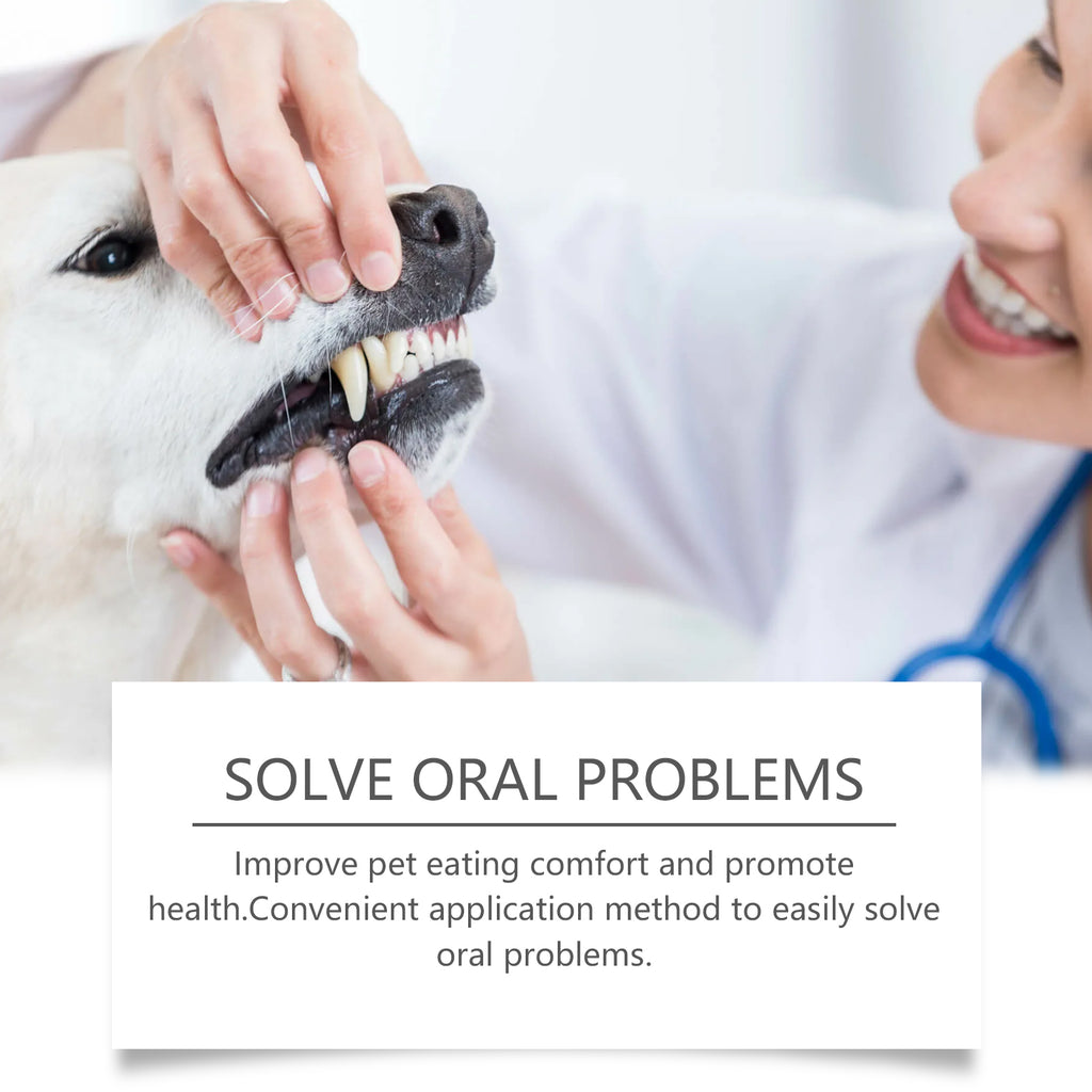 Yegbong Pet Oral Repair Gel, Pet Oral Cleaning And Tooth Stain Removal Yellow Daily Care Gel