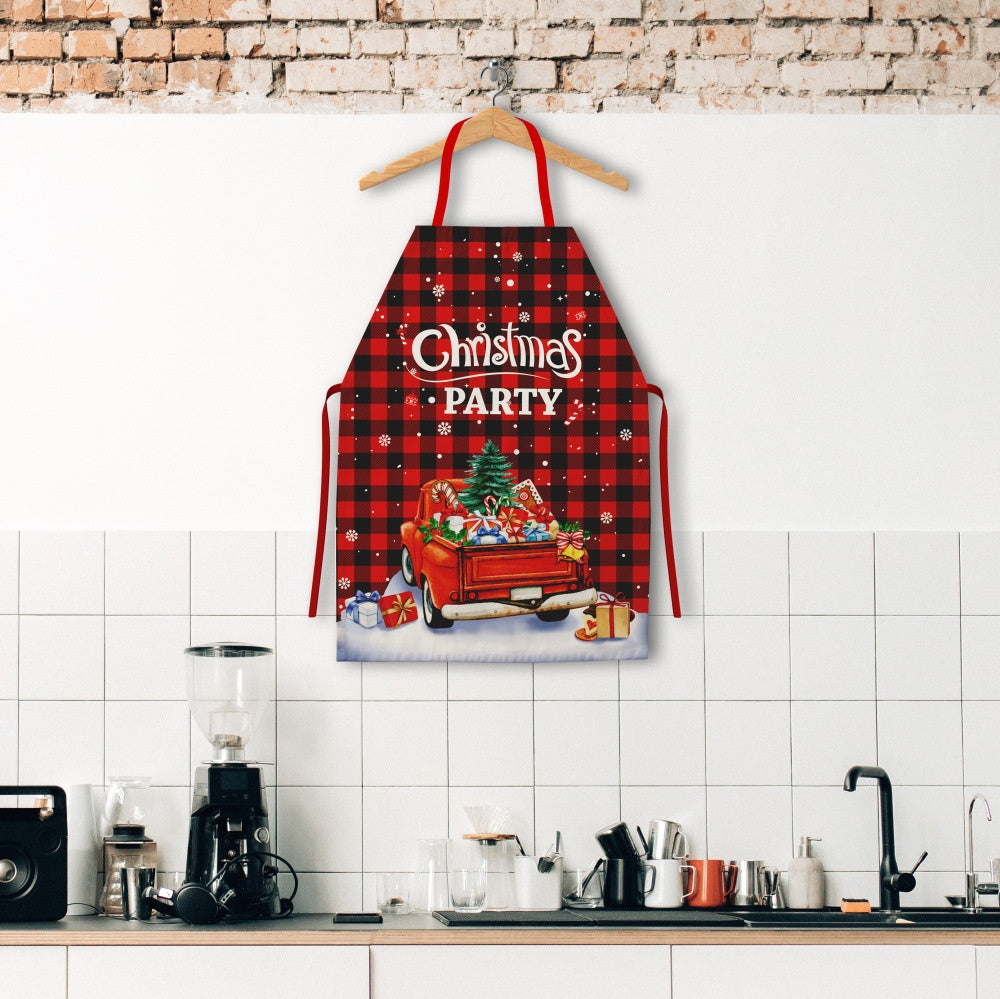 Christmas Apron Grinch Santa Style Home Kitchen Apron Christmas Supplies