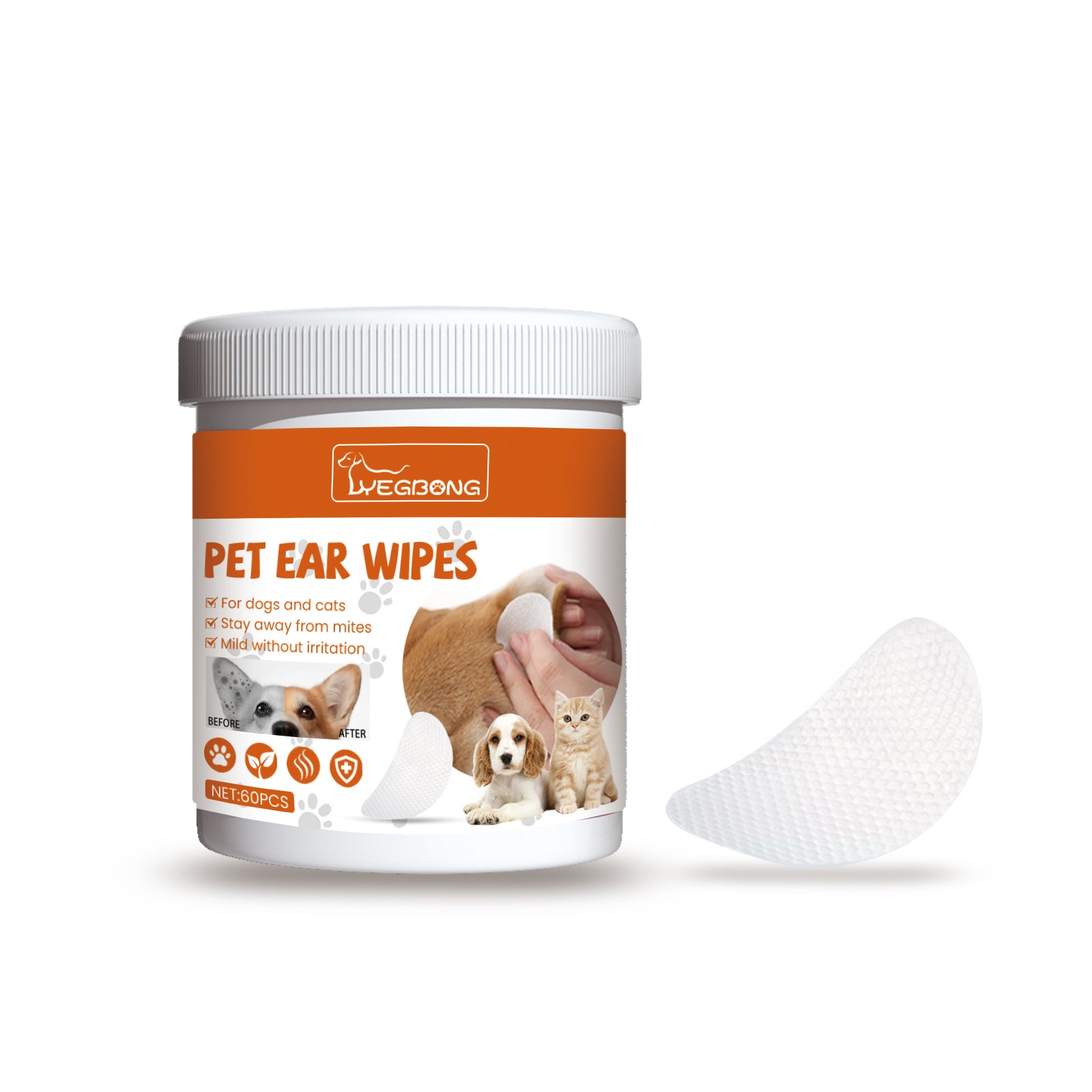 Yegbong Pet Ear Cleaning Wipes