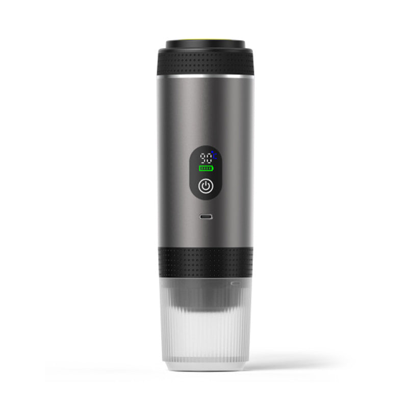 Portable Espresso Machine with Digital Display – 3-in-1 Capsule & Ground Coffee Maker for Travel & Camping