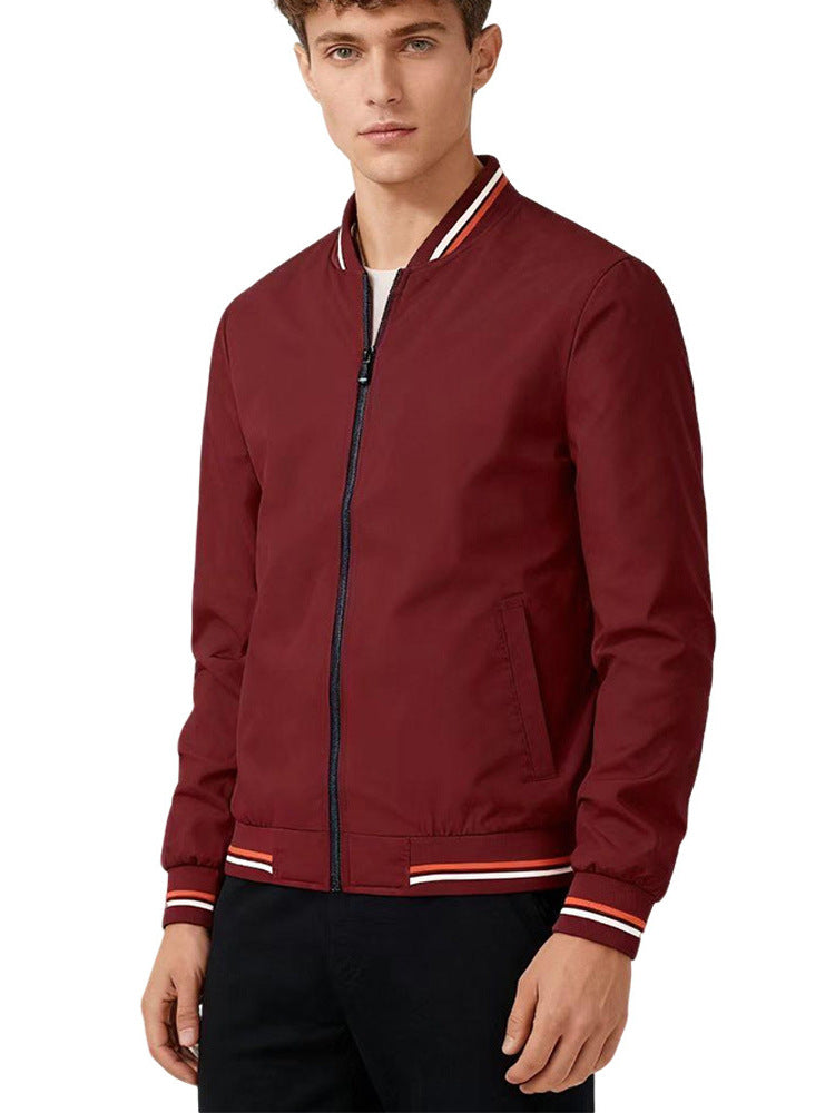 Baseball Collar Jacket Men