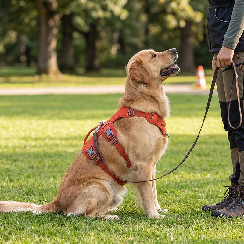 Reflective No-Escape Dog Harness with Control Handle – Padded Nylon Vest for Training & Walking