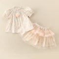 Style Floral Outfit for Girls Two-Piece Set Elegant Baby Girl