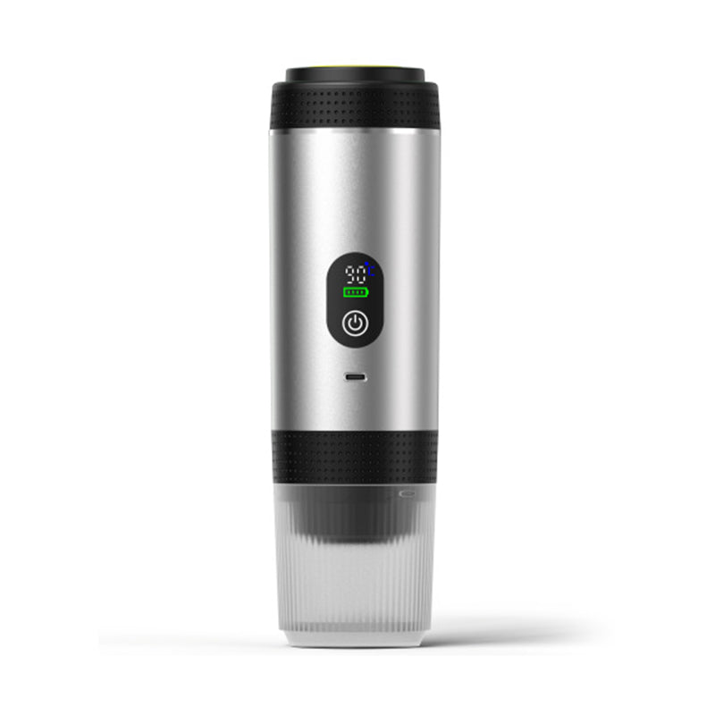 Portable Espresso Machine with Digital Display – 3-in-1 Capsule & Ground Coffee Maker for Travel & Camping