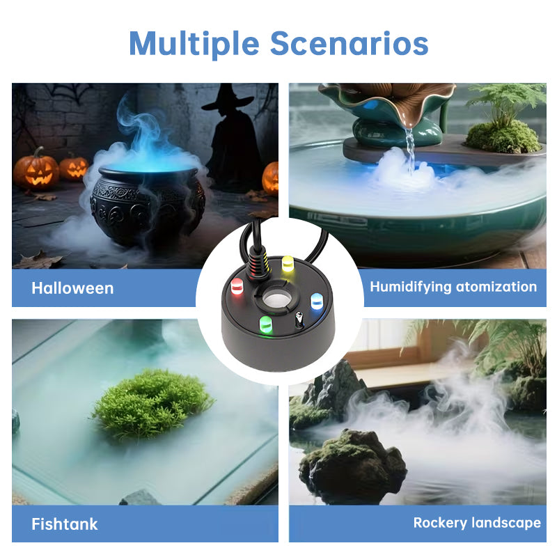 USB Ultrasonic Mist Maker Fogger Pump – 5V Pond, Fountain & Fish Tank Humidifier