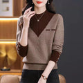 Knitted Sweater Women's High-Quality Crewneck Innerwear Fashion Casual Youthful Outerwear Top Underwear
