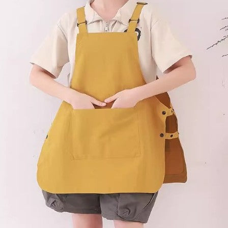 Water-Resistant Unisex Kitchen Apron for Home and Coffee Shop Use