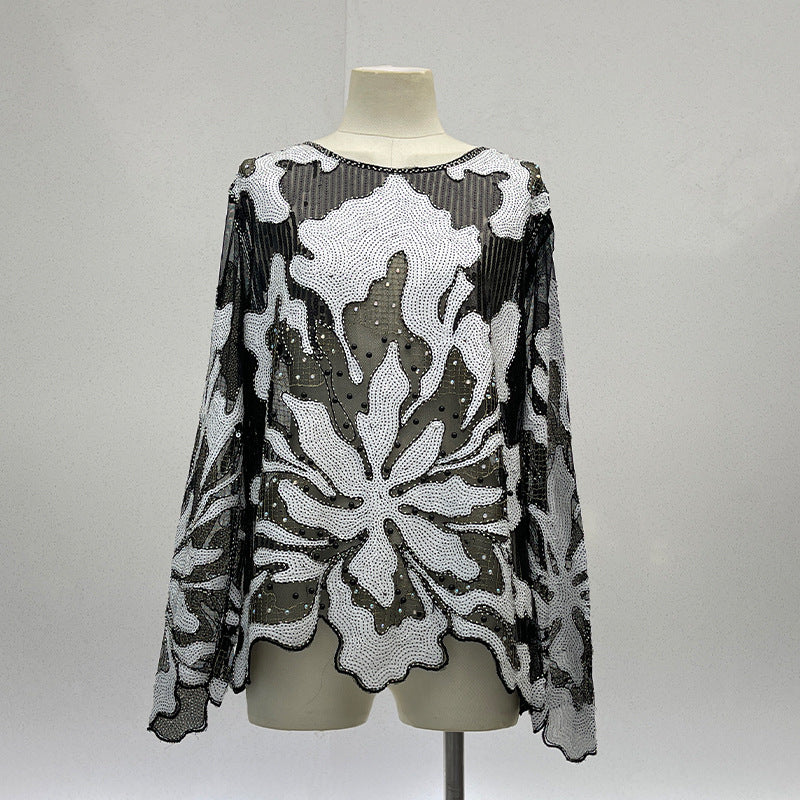 Women’s Sequined Gothic Punk T-Shirt