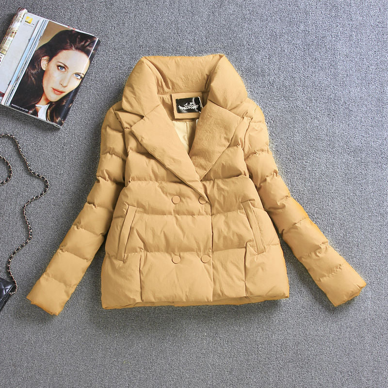 Winter  Slim Fit Short Down Cotton Coat for Women, Fashionable and Trendy
