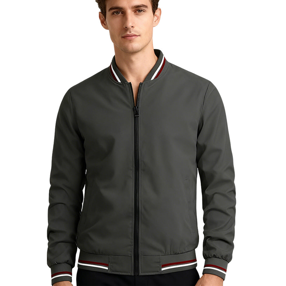 Baseball Collar Jacket Men