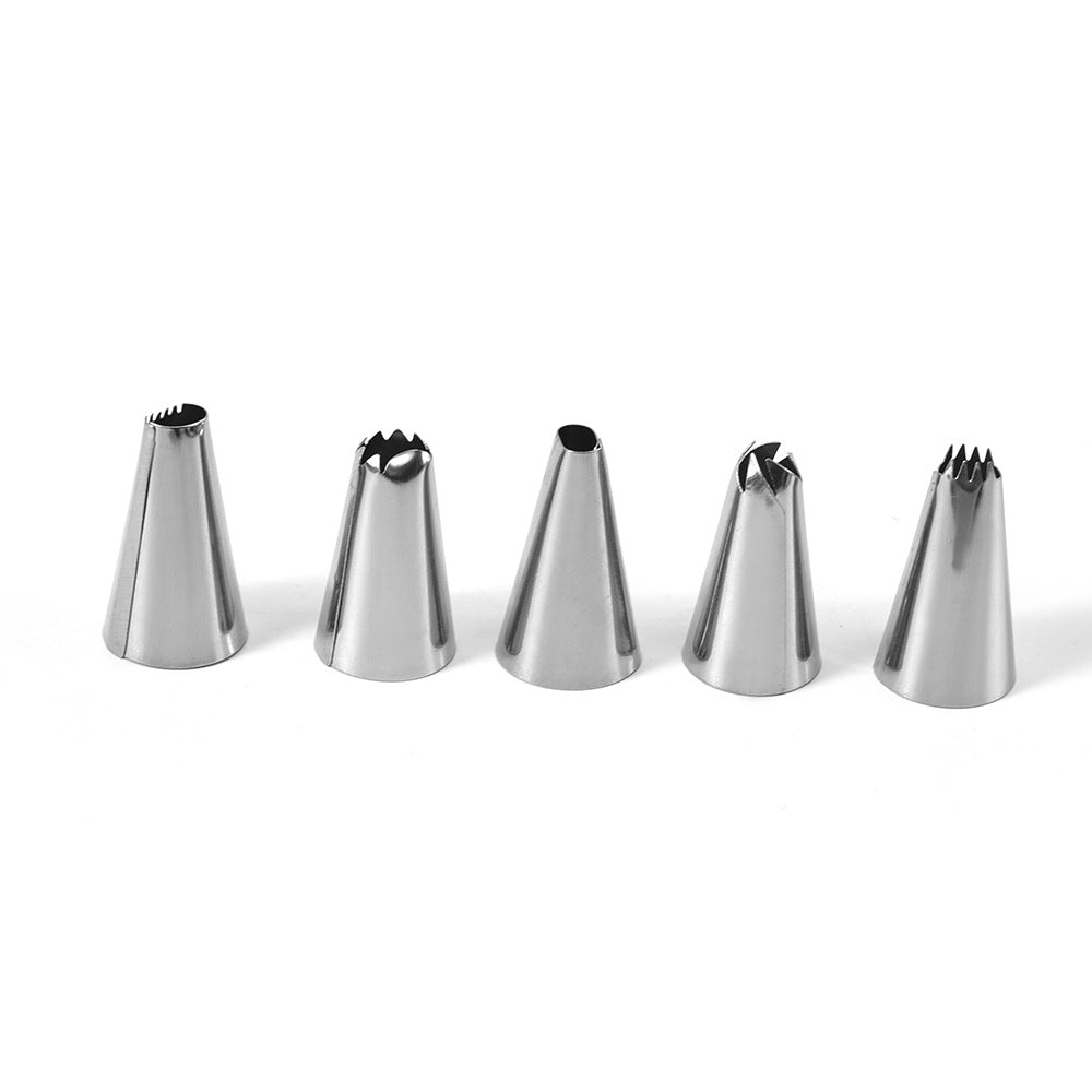 Stainless Steel Piping Tip Set Home DIY Piping Tool Kitchen Piping Tip Gift Box Set