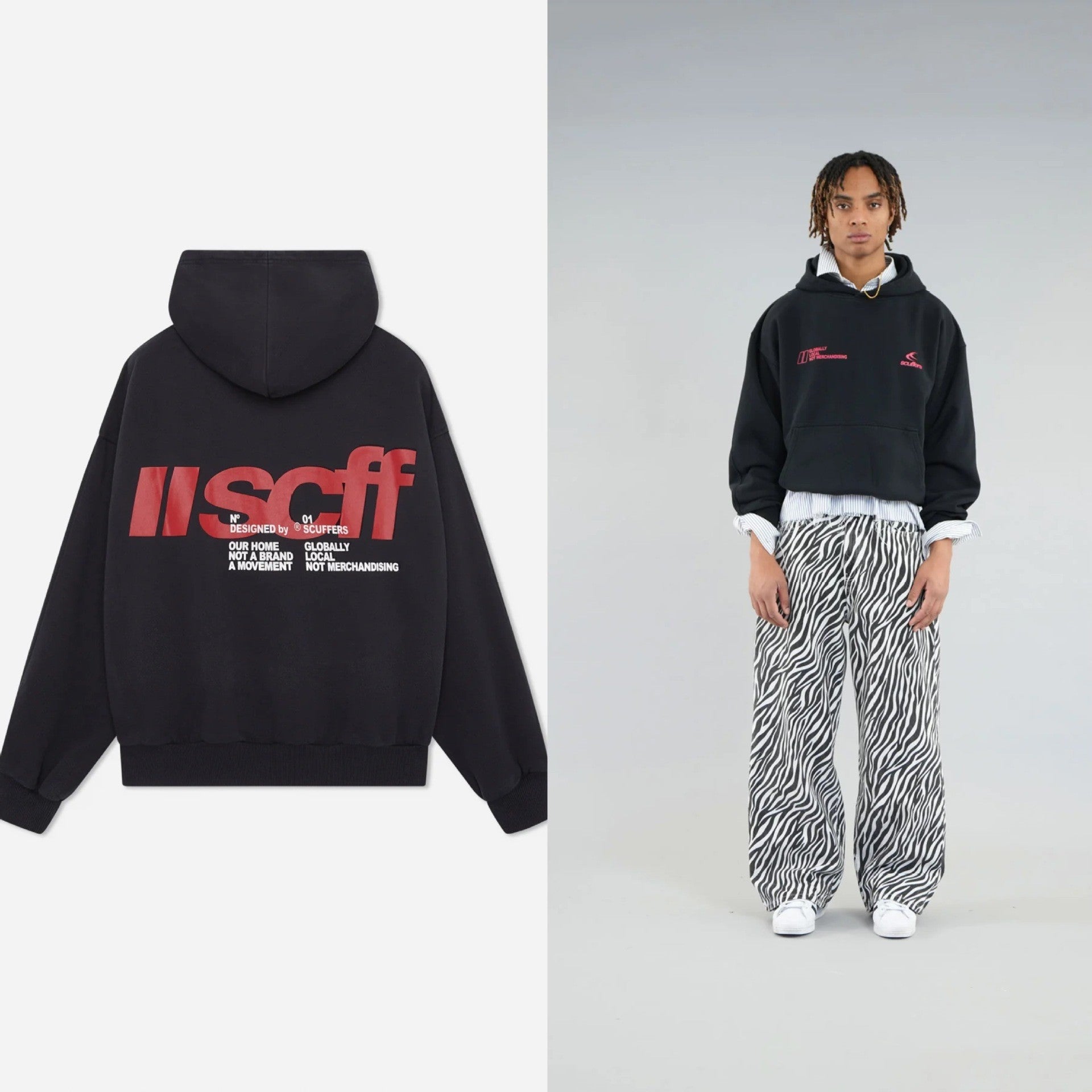 High Street Letter Hoodie, Unisex Oversized Casual Sweatshirt, Hooded Pullover for Men and Women